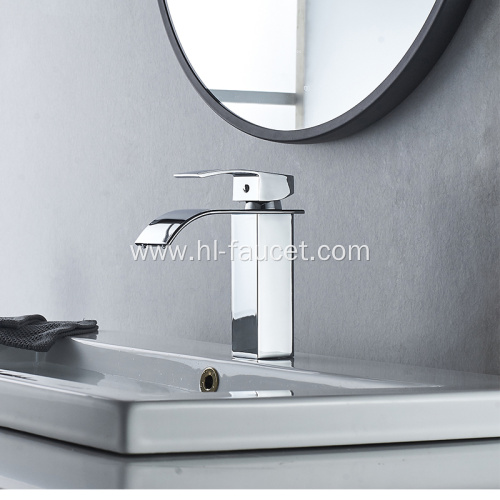 Bathroom Sink Faucet Black Waterfall Basin Faucets